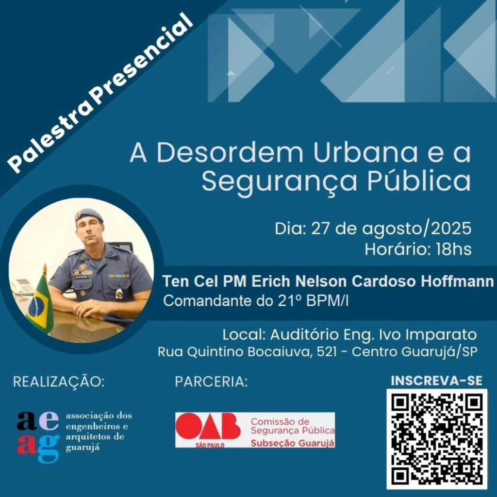 AEAGuarujá - Palestra Técnica sobre segurança Pública