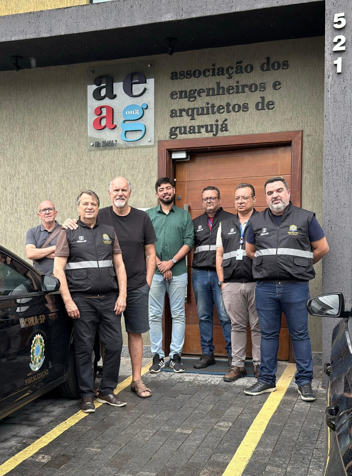 Força-Tarefa de Fiscalização do CREA-SP, em Guarujá.